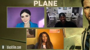 Daniella Pineda and Navy Seal Remi Adeleke talk Lionsgate Action-Packed Movie 'PLANE'!