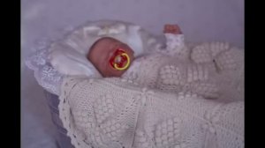 Одеяло для новорожденного " нежные объятия" .Вязанный плед крючком