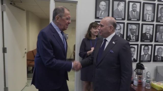 С.Лавров и Ф.Хусейн, Нью-Йорк, 22 сентября 2023 года