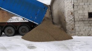 Разгрузка керамзита