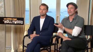 Леонардо Ди Каприо и Брэд Питт о работе с Тарантино и фильме "Однажды в Голливуде" / Русская озвучк