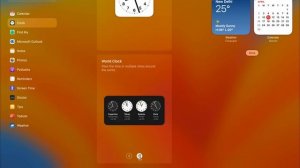 Clock Widget on Mac Desktop - macOS Sonoma Watch, Time Widgets