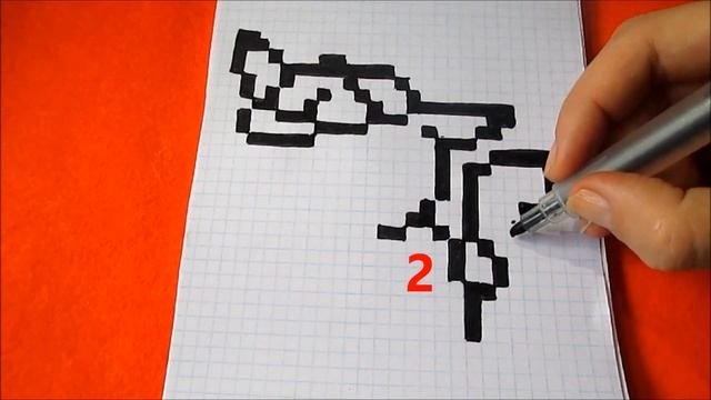 Детектив Пикачу Как нарисовать Покемона по клеточкам в тетради Pokemon Detective Pikachu Pixel Art