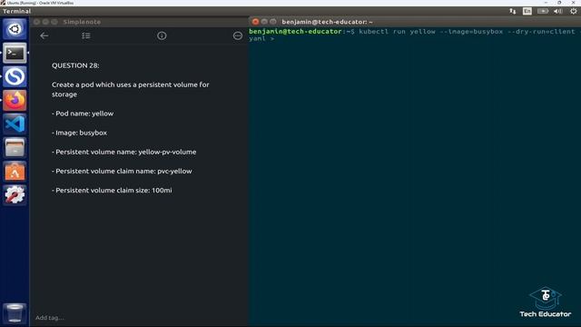 ?How to Create a Pod with a Persistent Volume for Storage??CKA Exam Question смотреть онлайн