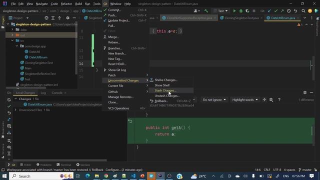 How to apply stash in Intellij Idea | git stash | git stash in details | Java Shastra смотреть онлайн