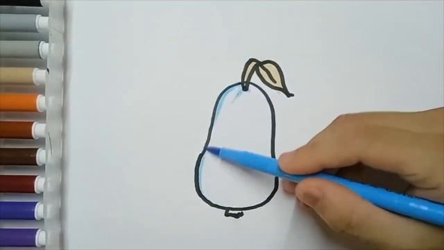 Drawing yummy Fruit with song for kids / Рисование Фрукты для Детей /Bolalar uchun mevalarni chizis