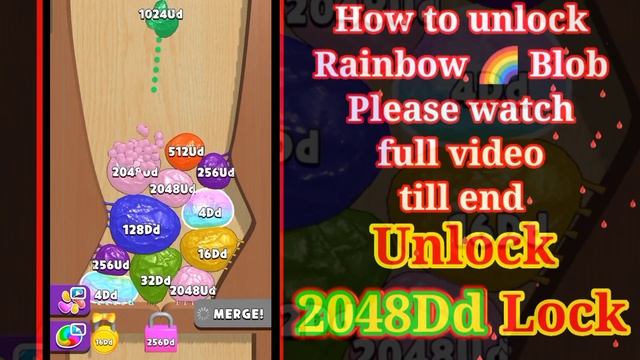 Blob Merge 3D | Rainbow ? colour blob (2048Dd) 3d 2048 ball 3d video games Android, iOS New Update#