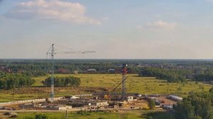 Монтаж башенного крана TDK-10.215 и работа КБ-408.21