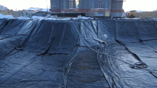 ООО СибСтрой-Экология Водоем выполнен Матами бентонитовыми BENTOLOCK смотреть онлайн