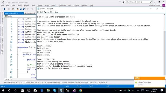 Live Web Development by using ASP.NET C#
