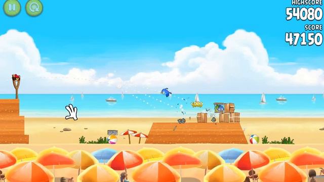Angry Birds Rio v1.4.2 (Golden Beach Ball) level 2 смотреть онлайн