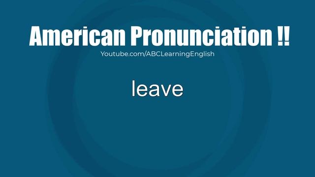 American Pronunciation !!  The Oxford 3000 Words - English Words List