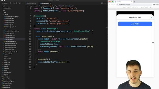 Stacking modals in Ionic with native iOS styling смотреть онлайн
