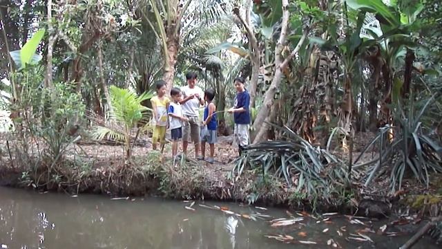 Fishing anabas in a small pond смотреть онлайн