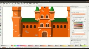 Speed Art Inkscape: Castle in the forest