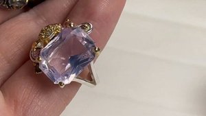 Как выглядит натуральный лавандовый аметист (отличие от новомодного облагороженного)