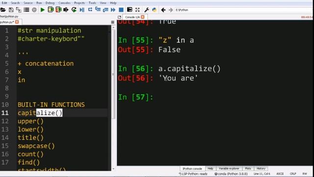 7. String Manipulation and Built-in Functions for Strings