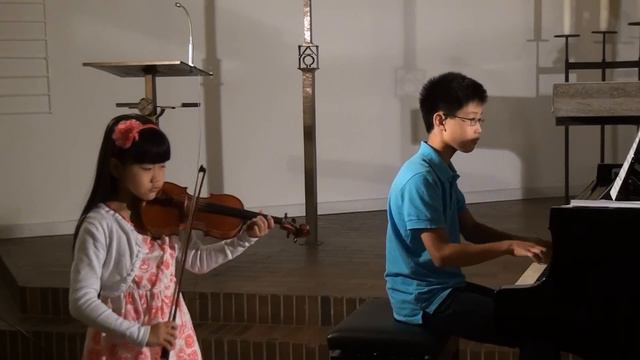 Butterfly Lovers Violin Concerto 1st 梁祝 小提琴协奏曲 第一乐章 Clara 7 years old