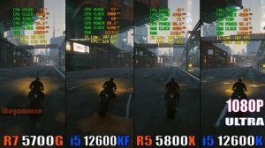 RYZEN 7 5700G vs INTEL i5 12600KF vs RYZEN 7 5800X vs INTEL i5 12600K | 7 PC GAMES BENCHMARK TEST |