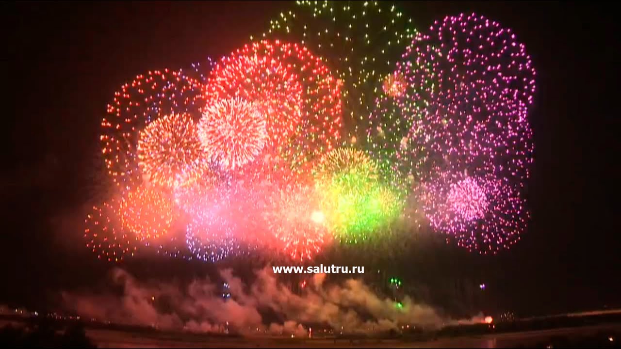 Новогодний фейерверк в Самаре и Тольятти.Самара салют.
