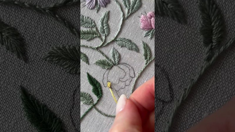 Embroidery flowers #вышивка #вышивкагладью #embroiderytutorial #embroideryflowers #embroideryart