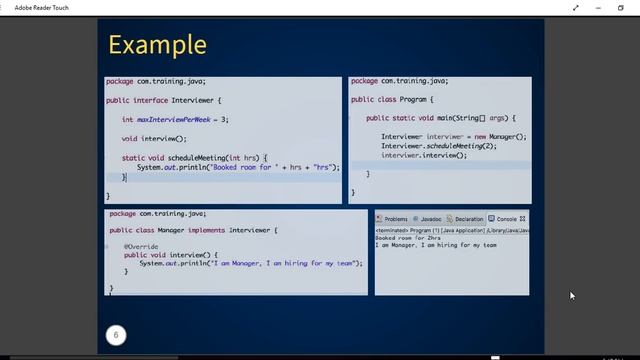 Java interface static methods