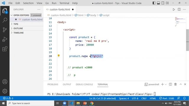 const vs object.freeze in javscript |objects in javascript|javscript tutorials in telugu#javascript