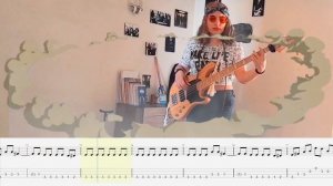 Smoke on the Water Bass Cover (Bass Tab)