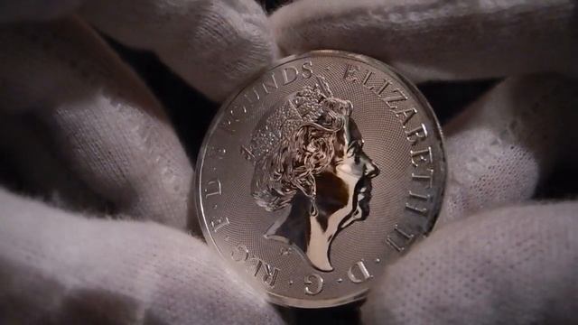 2018 Черный бык Кларенса, Звери Королевы Великобритании, серебро 2 унции смотреть онлайн