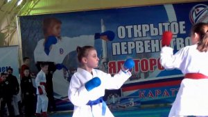 Бой 02. КАРАТЕ WKF. Девчонки