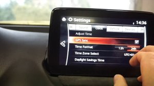 Mazda CX-3  --  how setting clock - summer to winter time