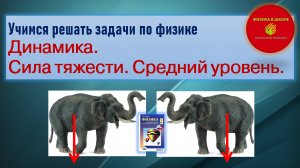 Учимся решать задачи по физике. Сила тяжести. Средний уровень.