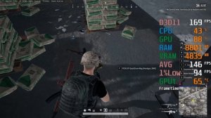 AMD Radeon RX 5500 XT -- Intel Core i3-10100F -- PUBG FPS Test