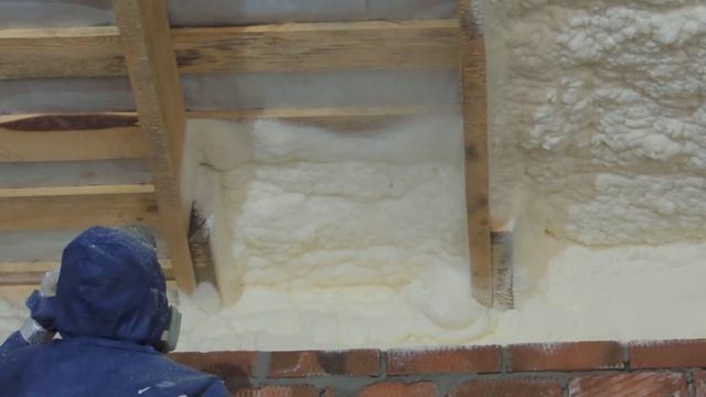 Напыление пенополиуретана (ППУ). Утепление кровли СТО Пенополиуретаном 2 часть. ООО "EmitTech" смотреть онлайн