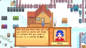 How to get access to Emily's Sewing Machine - Stardew Valley 1.4