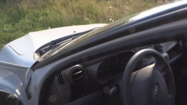 Lada Granta - переклейка лобового стекла по гарантии. смотреть онлайн