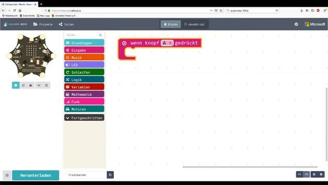 Calliope mini Frostwarner - Temperatur Ton LED-Display смотреть онлайн