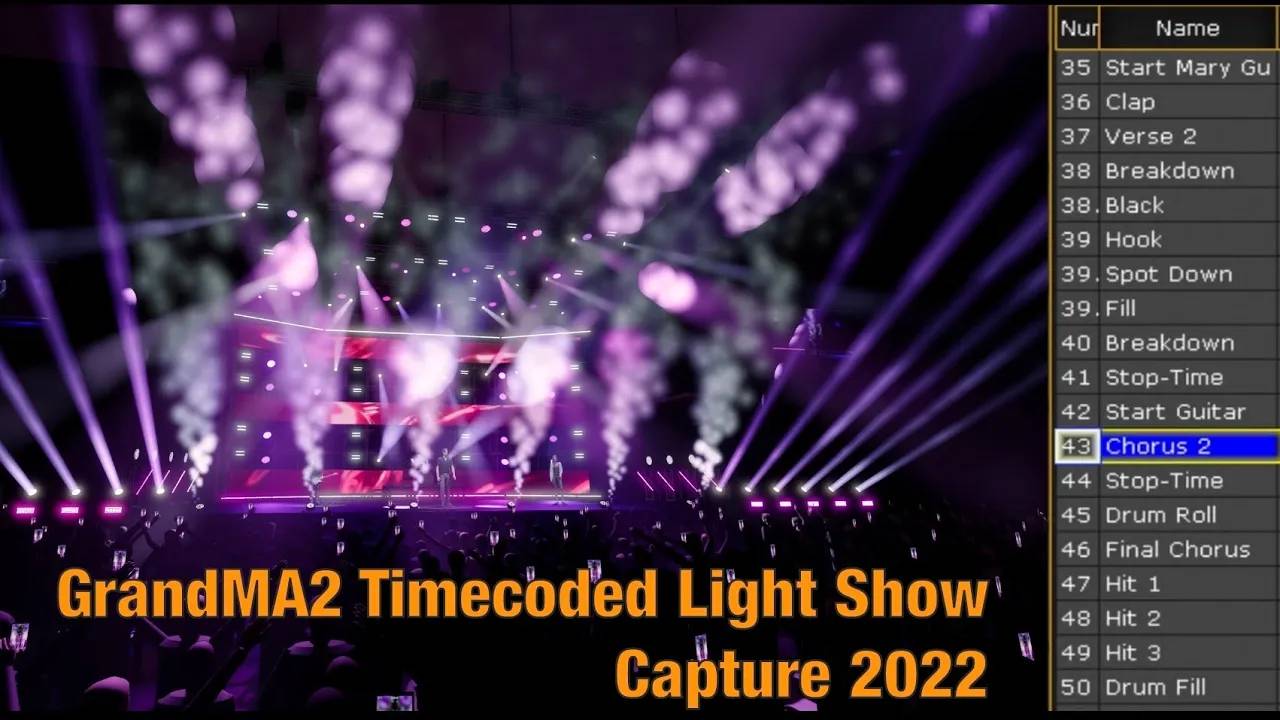Wildways & Mary Gu — Я тебя тоже | GrandMA2 Timecoded Light Show in Capture 2022 (Sequence content)