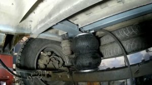 Автодом Фиат Дукато 244 - установка пневмобалонов