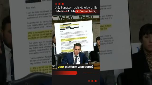 Fire and Fury: U.S. Senator Josh Hawley Grills Meta CEO Mark Zuckerberg in Explosive Debate 🔥