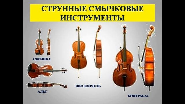 Музыкальные инструменты - струнно-смычковые