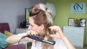 Локоны "сёрф" утюжком, пляжные локоны на себе. Beach Wave Hair