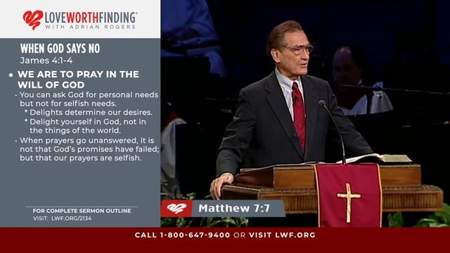 Adrian Rogers: When God Says No (2134) смотреть онлайн