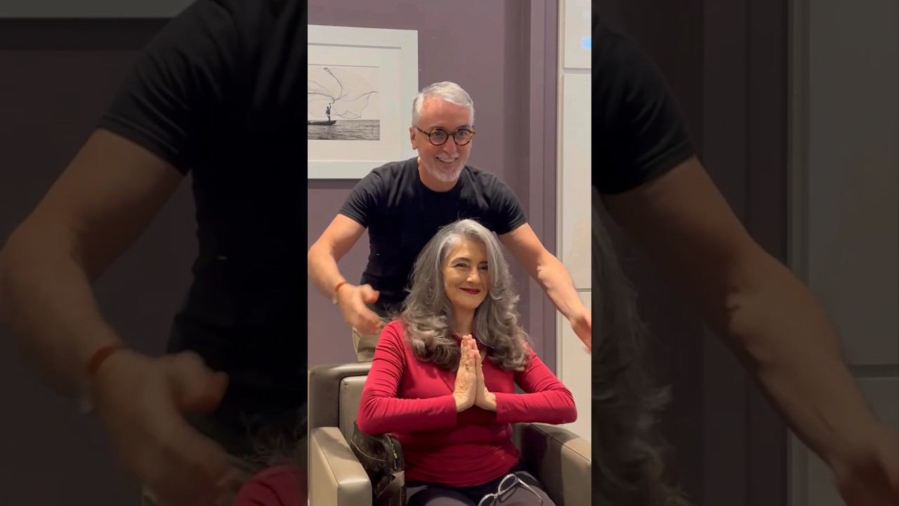 Стрижка Каскад для женщин после 70 лет Cascade haircut for women after 70 years old