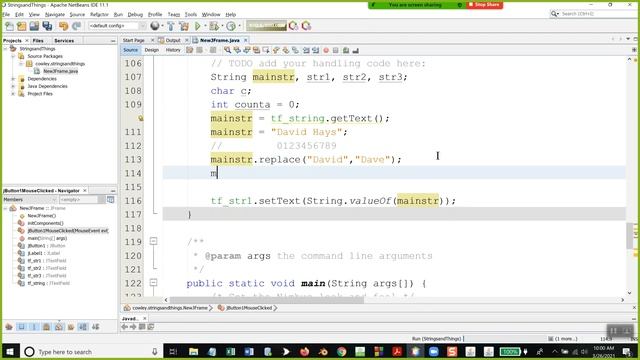 Java Programming - Class Session - 3/26/2021