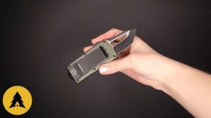 Автоматический нож Microtech Exocet T/E DLC/Satin сталь CTS-204P, рукоять алюминий