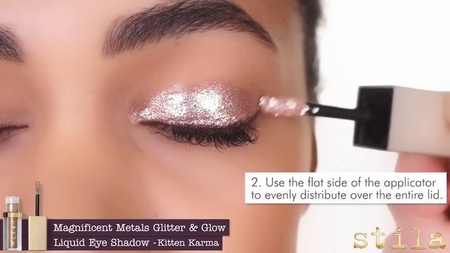 3 Ways To Apply Glitter & Glow Liquid Eyeshadow | Stila Cosmetics смотреть онлайн