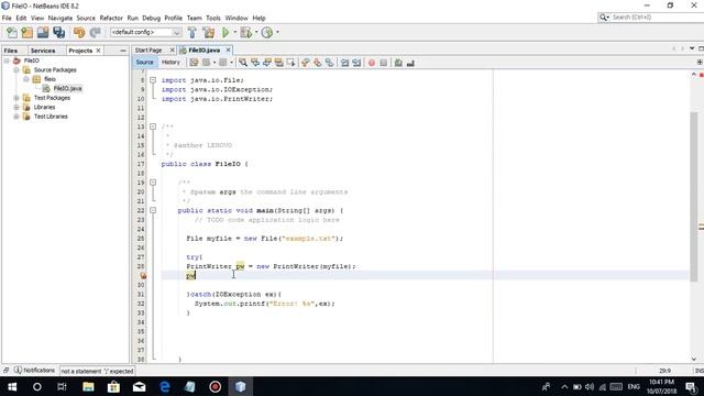 Java Programming Tutorial (TAGALOG VERSION) - #28 (Print) Basic File Handling in Java