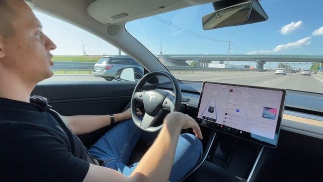 Тест автопилота Тесла по городу | Autopilot / Enhanced Autopilot / Full Self-Driving Capability смотреть онлайн