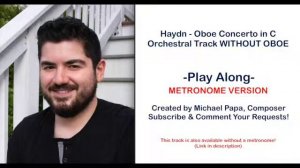 Play Along! Haydn Oboe Concerto in C - METRONOME VERSION